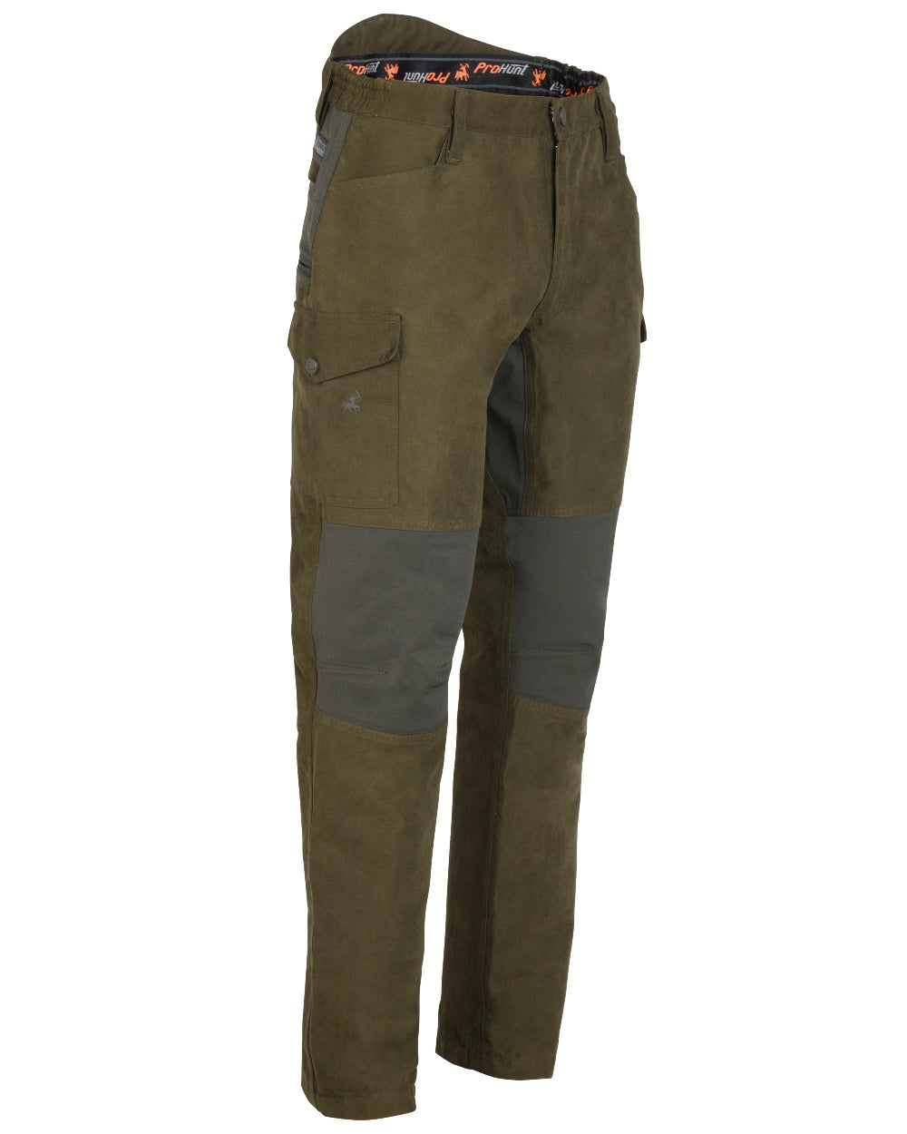 Khaki Coloured Verney Carron Falcon Trousers On A White Background