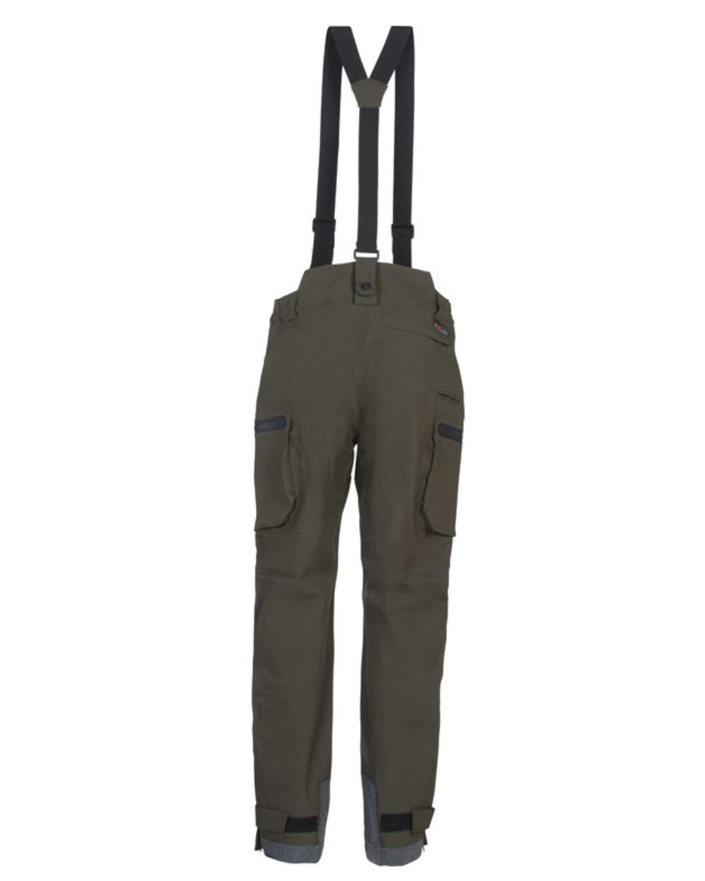 Khaki Coloured Verney Carron Ibex Trousers On A White Background