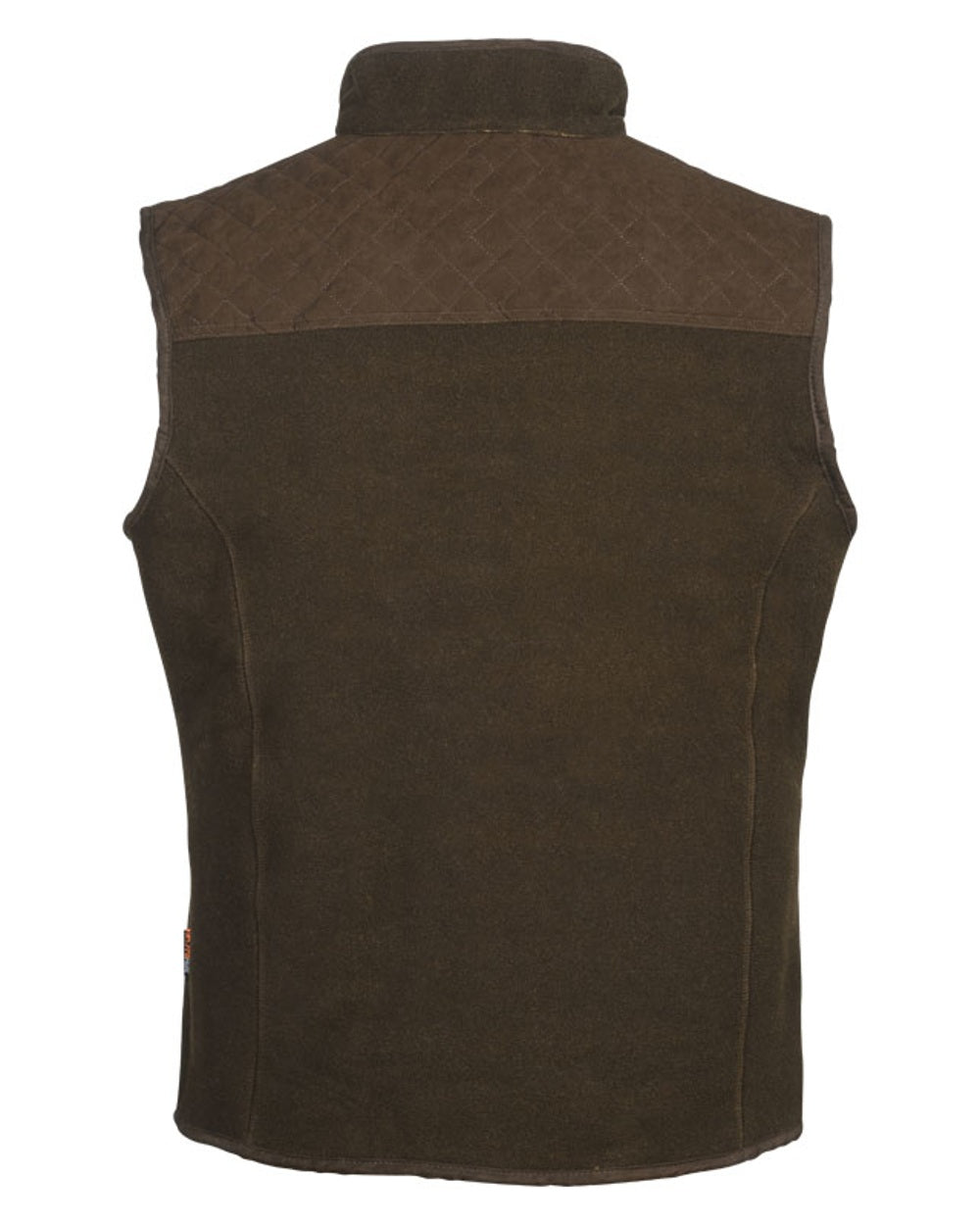 Brown Coloured Verney Carron Presly Fleece Gilet On A White Background