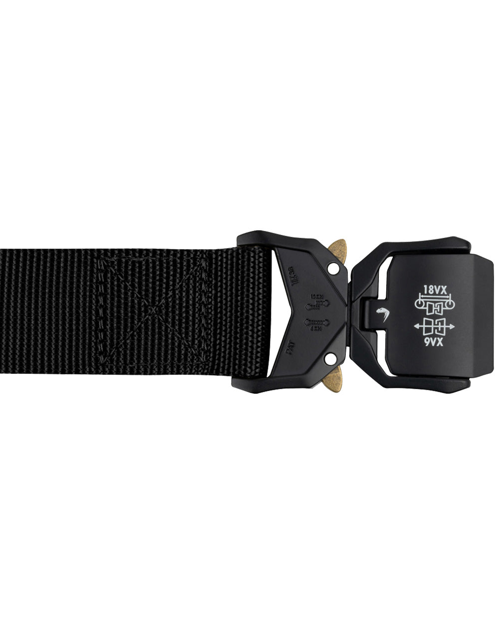 Black coloured Viper Fast Belt on White Background 