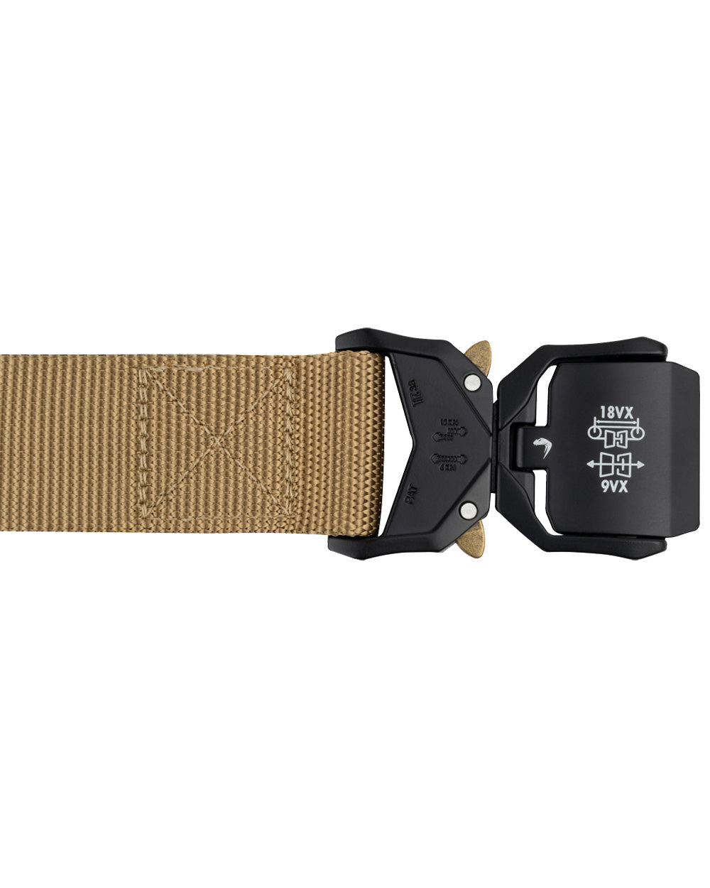 Coyote coloured Viper Fast Belt on White Background 