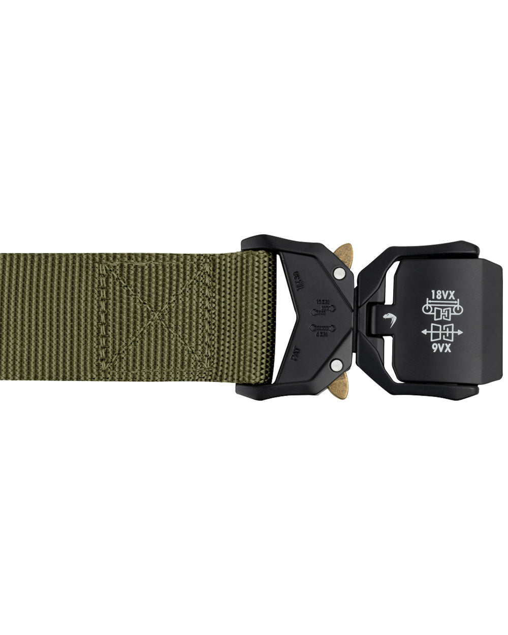 Green coloured Viper Fast Belt on White Background 