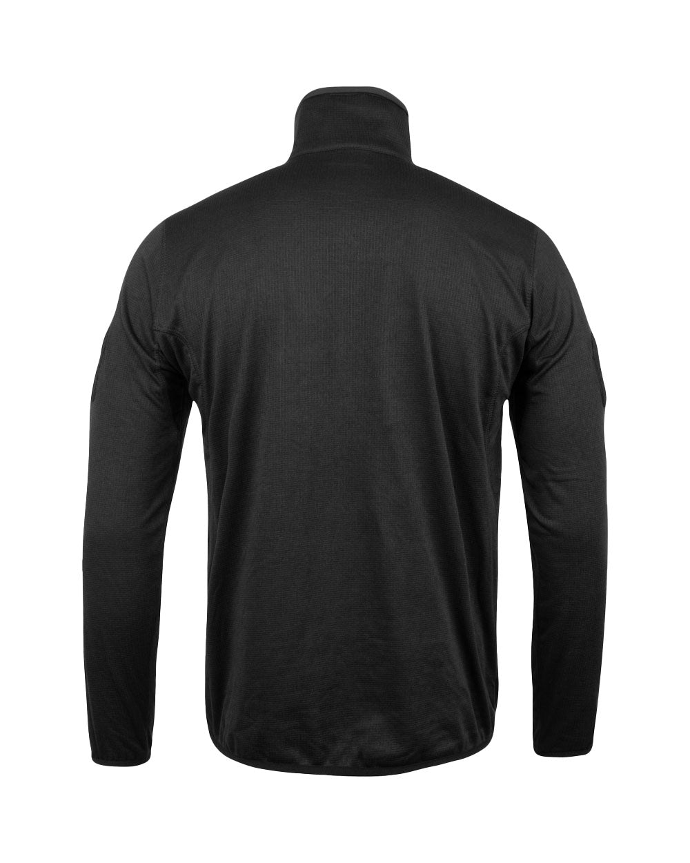 Black coloured Viper Tech Mid Layer Fleece Top on White background 