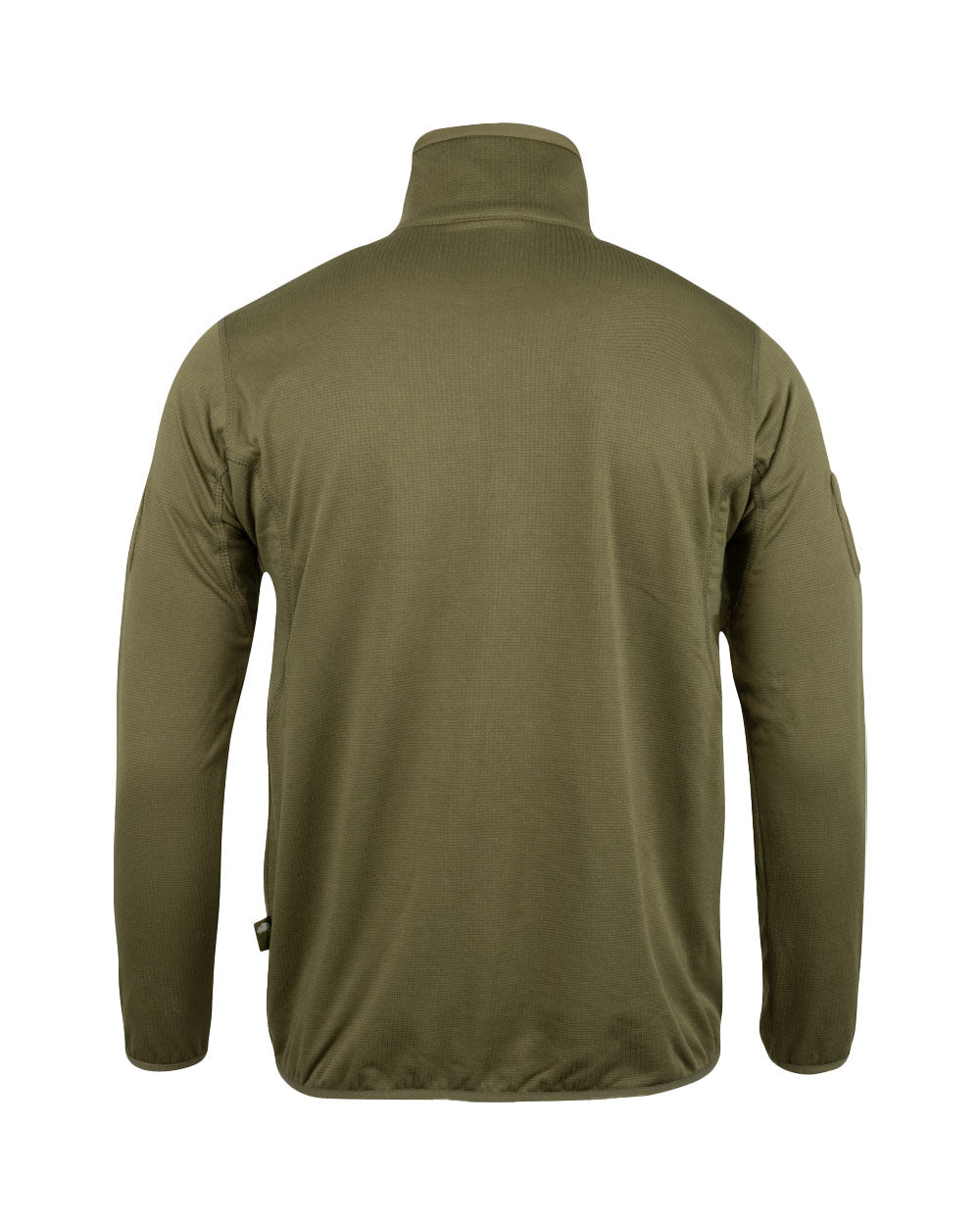 Green coloured Viper Tech Mid Layer Fleece Top on White background 