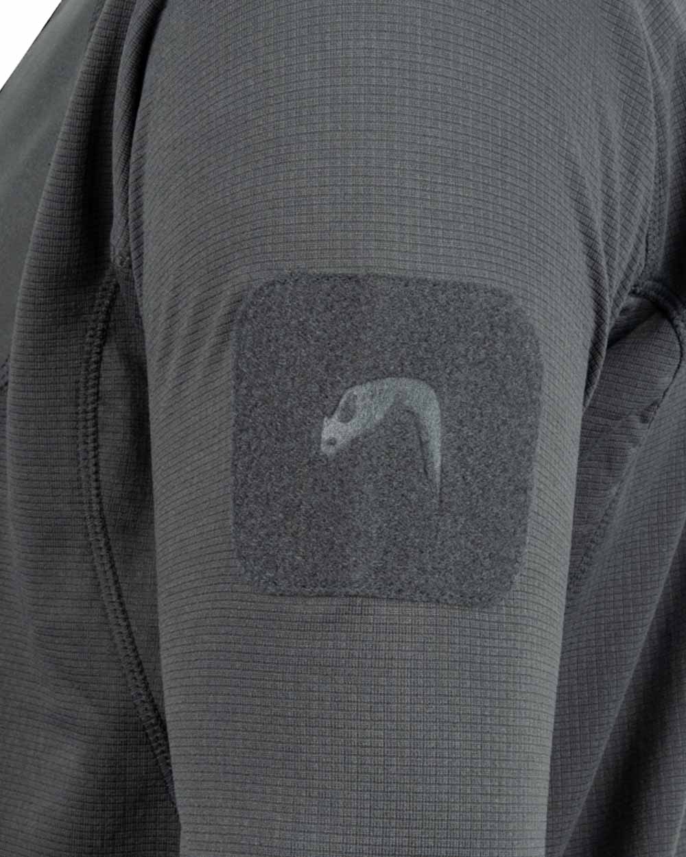 Titanium coloured Viper Tech Mid Layer Fleece Top on White background 