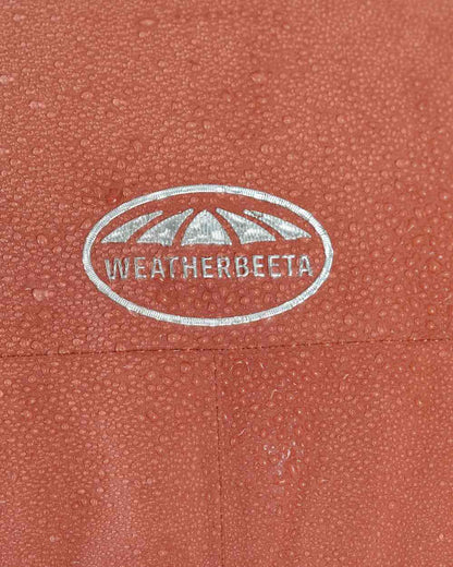 Redwood Coloured WeatherBeeta Kyla II Waterproof Jacket On A White Background 