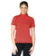 Bittersweet Coloured WeatherBeeta Prime Short Sleeve Top On A White Background #colour_bittersweet-red