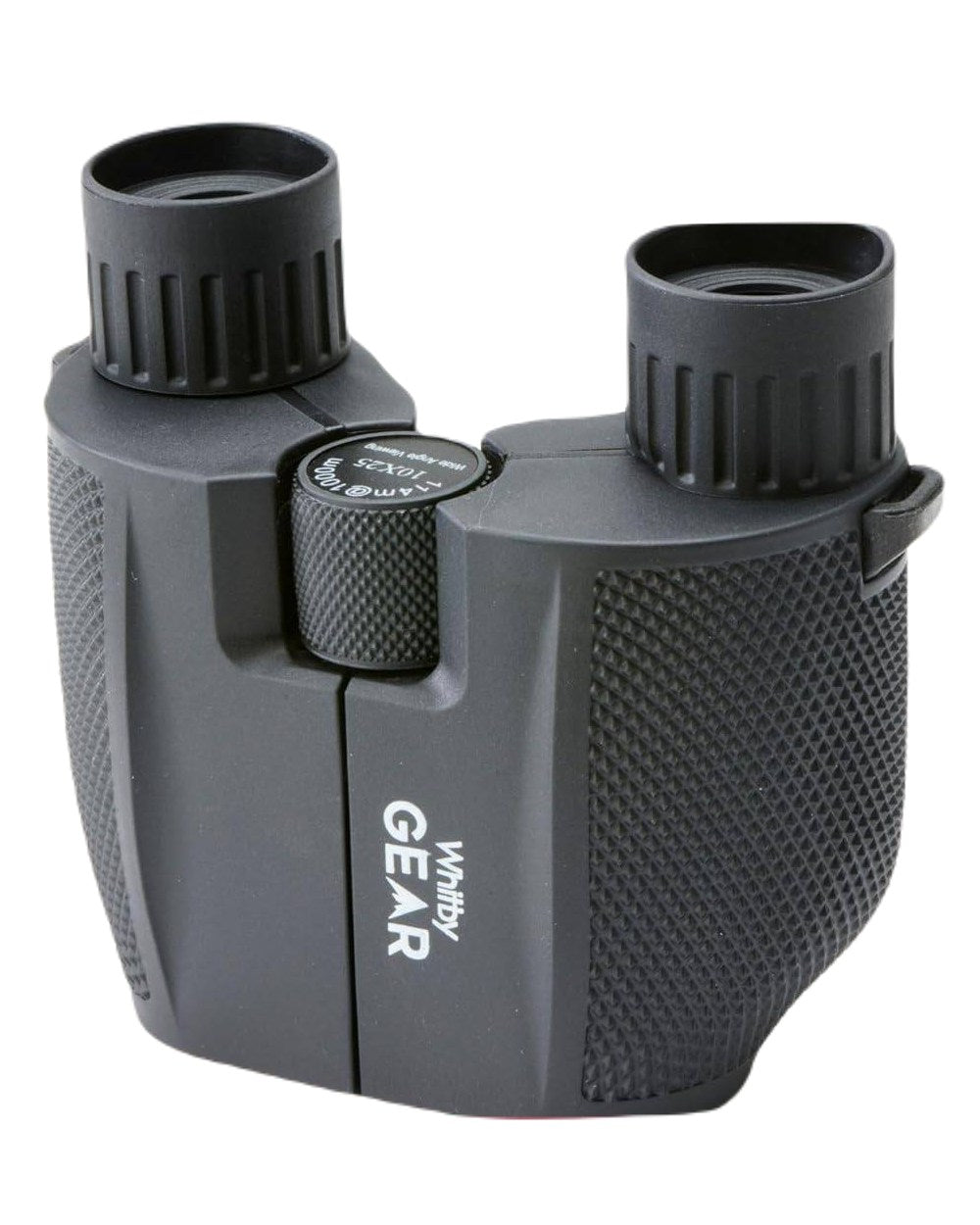 Whitby Gear 10x25 Compact Binoculars On A White Background