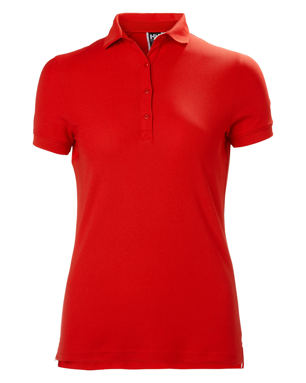 Flag Red coloured Helly Hansen Womens Polo on White background 