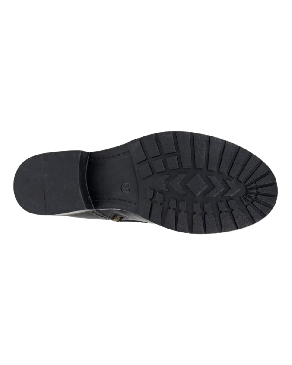 Black Coloured Woodland High Ankle Country Boots on White Background
