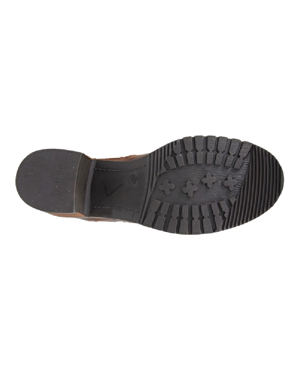 Brown Coloured Woodland Womens Twin Zip Warm Lined Ankle Boots on White Background
