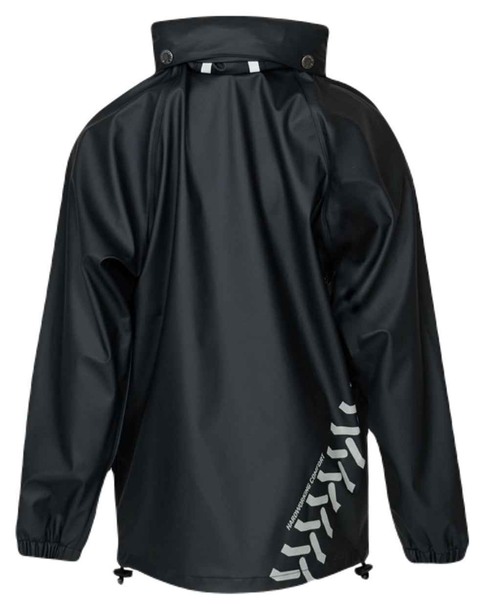 Navy Coloured Xpert Childrens Swampmaster Stormgear Waterproof Jacket on White Background
