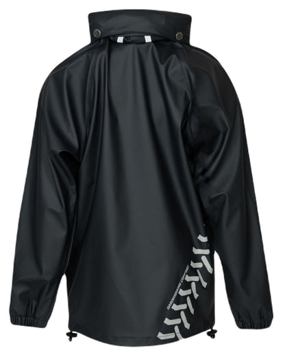 Navy Coloured Xpert Childrens Swampmaster Stormgear Waterproof Jacket on White Background
