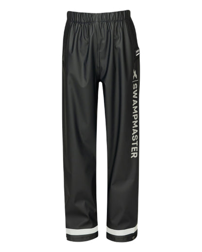 Navy Coloured Xpert Boys Swampmaster No-Sweat Stormgear Junior Waterproof Trousers on White Background
