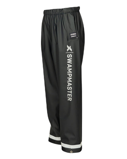 Navy Coloured Xpert Boys Swampmaster No-Sweat Stormgear Junior Waterproof Trousers on White Background
