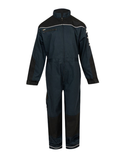 Navy Coloured Xpert Children Pro Coverall on White Background
