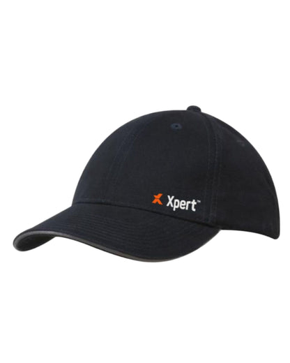 Navy Coloured Xpert Core Baseball Cap on White Background
