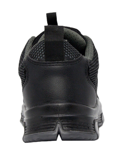 Black Grey Coloured Xpert Mens Charge S3L Safety Trainers on White 
Background
