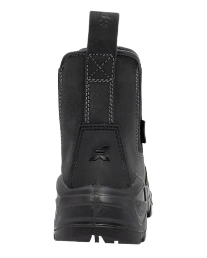 Black Coloured Xpert Mens Defiant S3 Safety Dealer Boots on White Background
