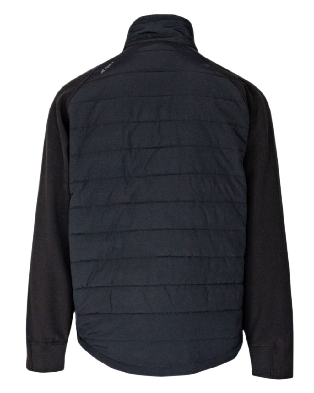 Black Coloured Xpert Mens Pro Rip-Stop Insulated Hybrid Jacket on White Background
