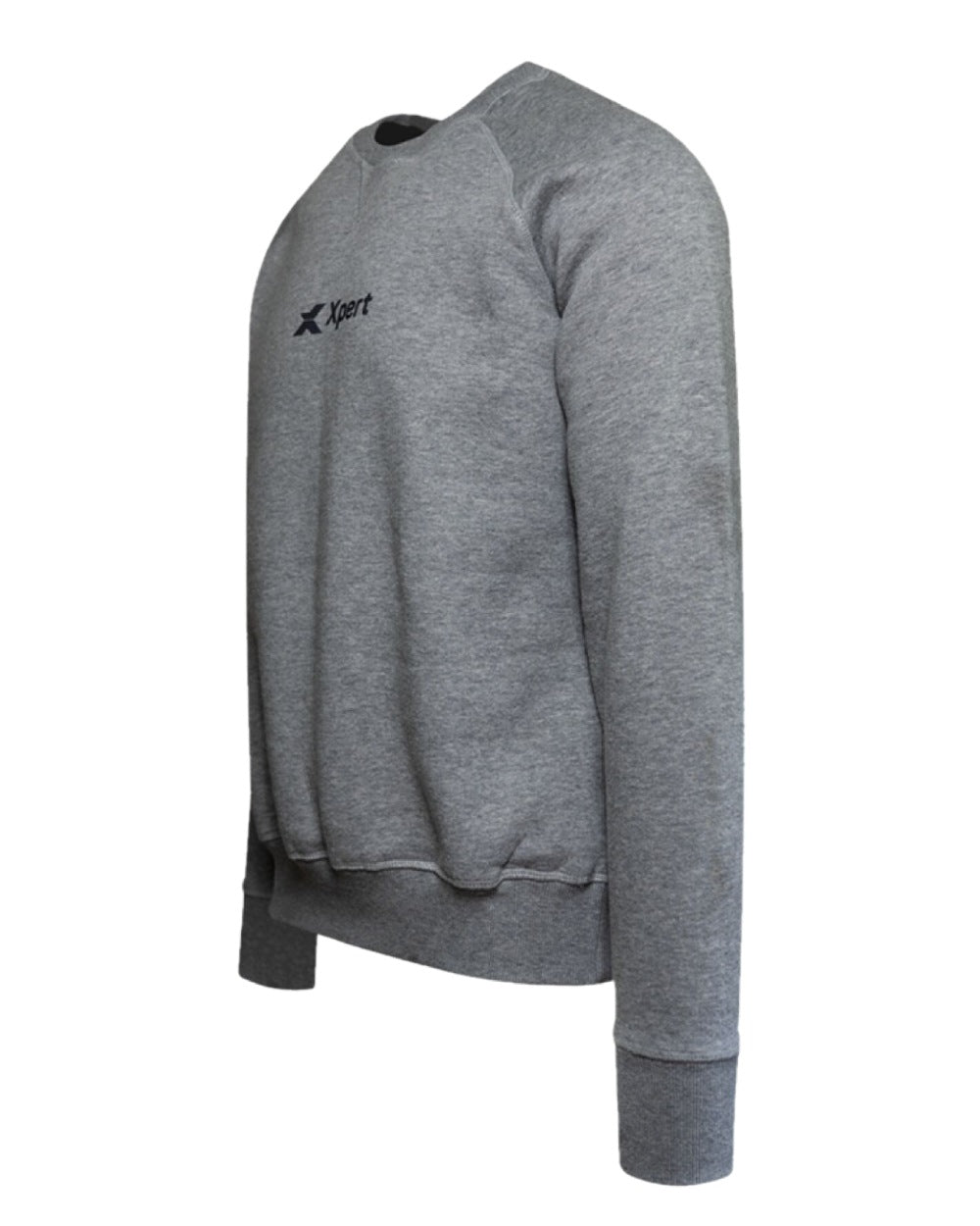 Grey Marl Coloured Xpert Mens Pro Sweatshirt on White Background
