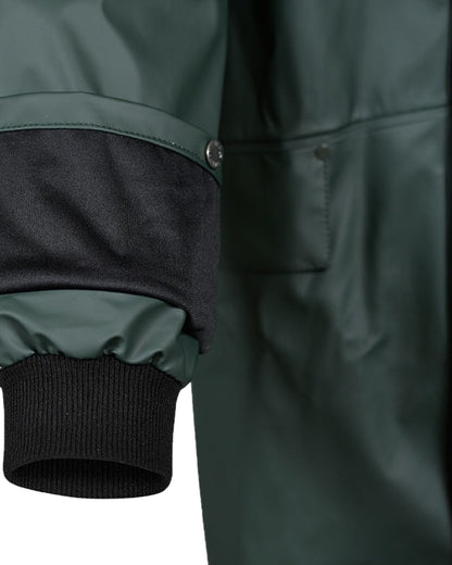 Green Coloured Xpert Mens Swampmaster No-Sweat Stormgear Waterproof Jacket on White Background
