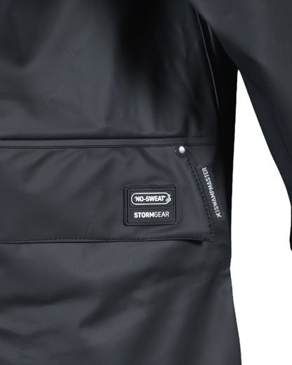 Navy Coloured Xpert Mens Swampmaster No-Sweat Stormgear Waterproof Jacket on White Background
