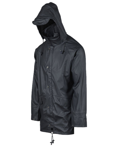 Navy Coloured Xpert Mens Swampmaster No-Sweat Stormgear Waterproof Jacket on White Background
