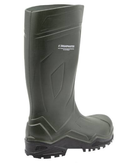 Green Coloured Xpert Mens Swampmaster Pro Champion+ Non-Safety Wellingtons on White Background
