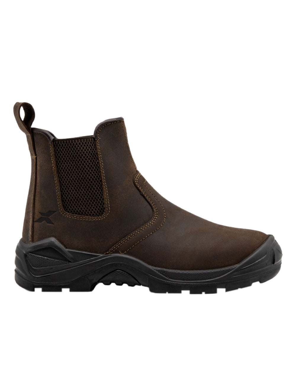Brown Coloured Xpert Mens Tempest Non-Safety Dealer Boots on White Background

