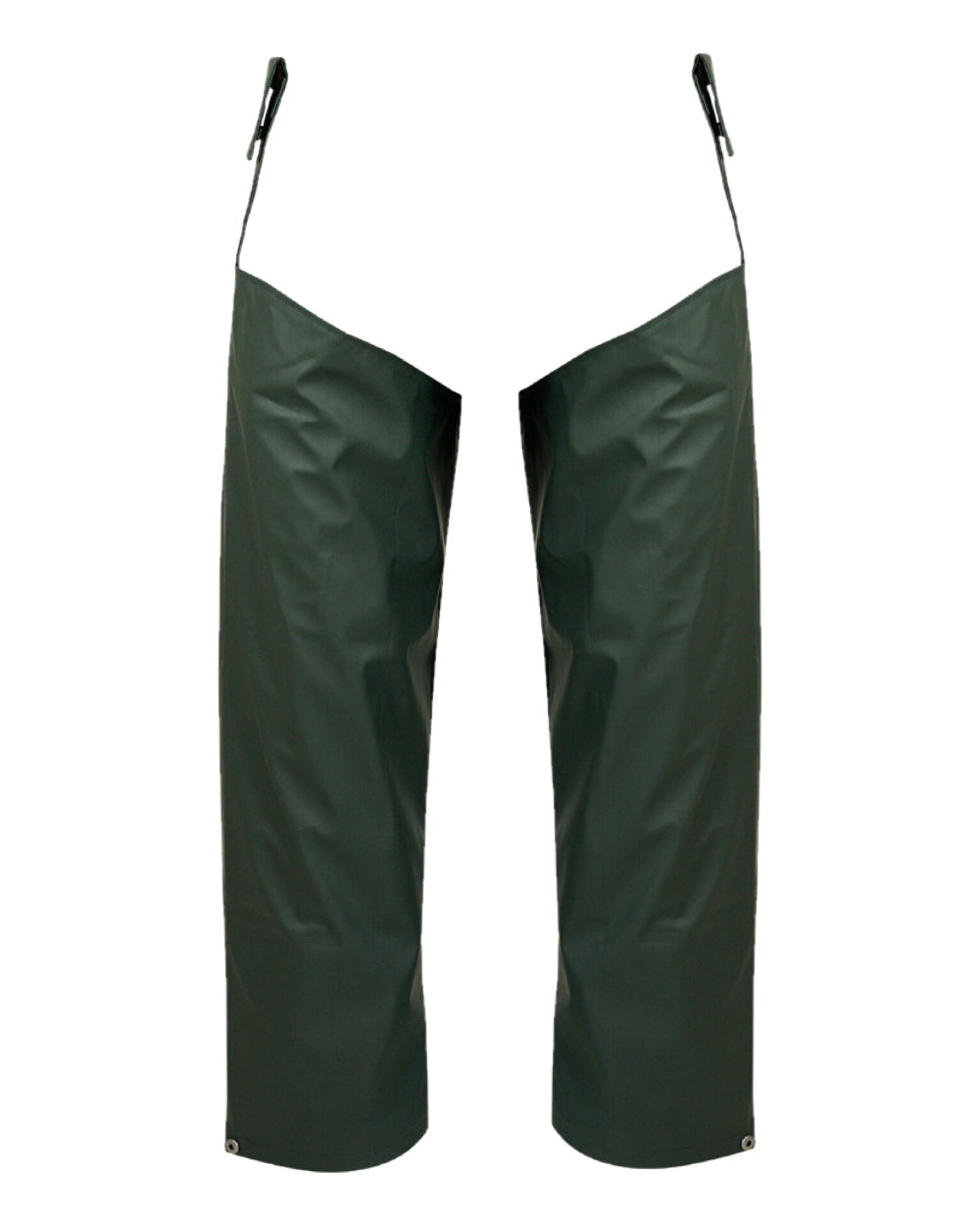 Green Coloured Xpert Swampmaster No-Sweat Stormgear Waterproof Split Leggings on White Background
