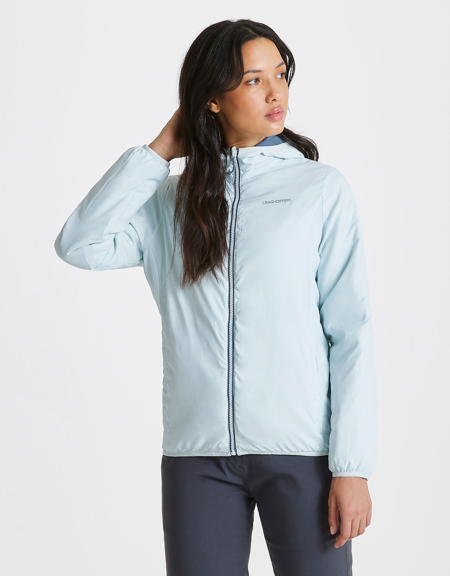 Prussian Blue / Aqua Mist Craghoppers Ladies Compresslite V Jacket