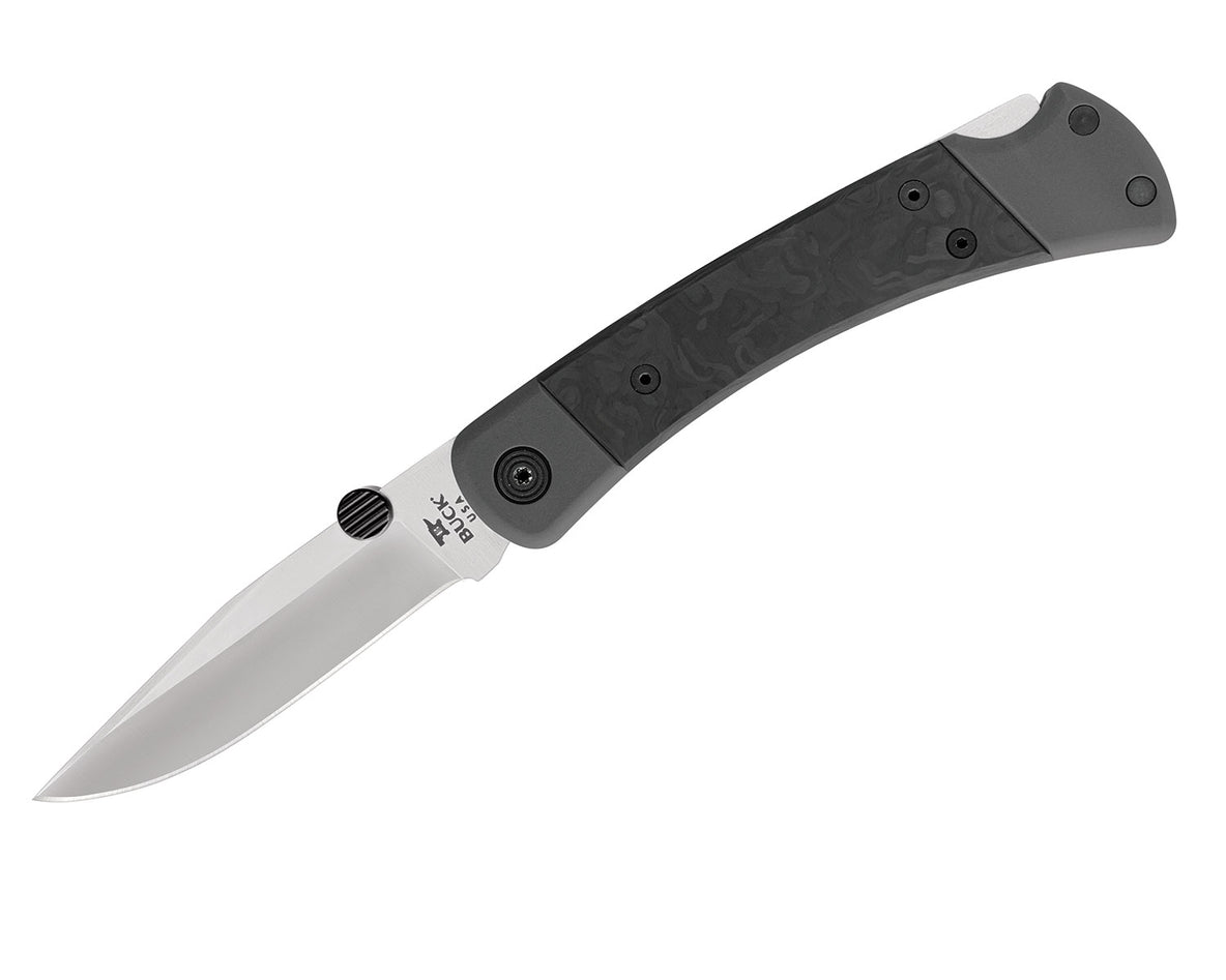 Folding Hunter Legacy by Buck Knives   Designed as part of the 2021 Legacy Collection, this version of the 110 is the at the cutting edge of modern blade technology, with the latest features for enhanced performance in the field