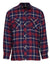 Red Tartan Champion Totnes Quilted Padded Shirt #colour_red