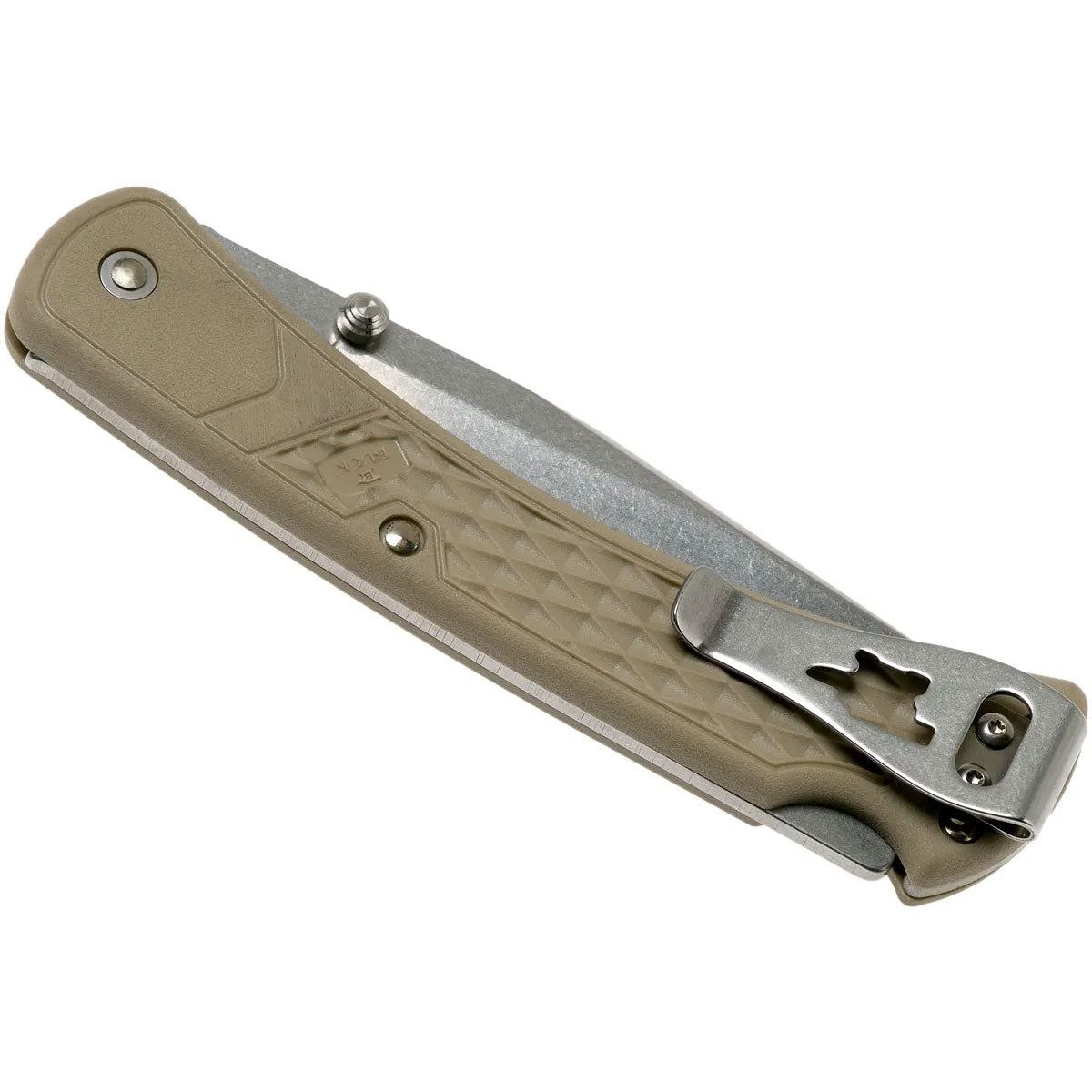 Tan Buck Folding Hunter Slim Knife