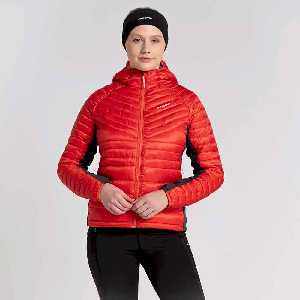 Craghoppers ExpoLite Ladies Hooded Insulated Jacket- Ember Orange