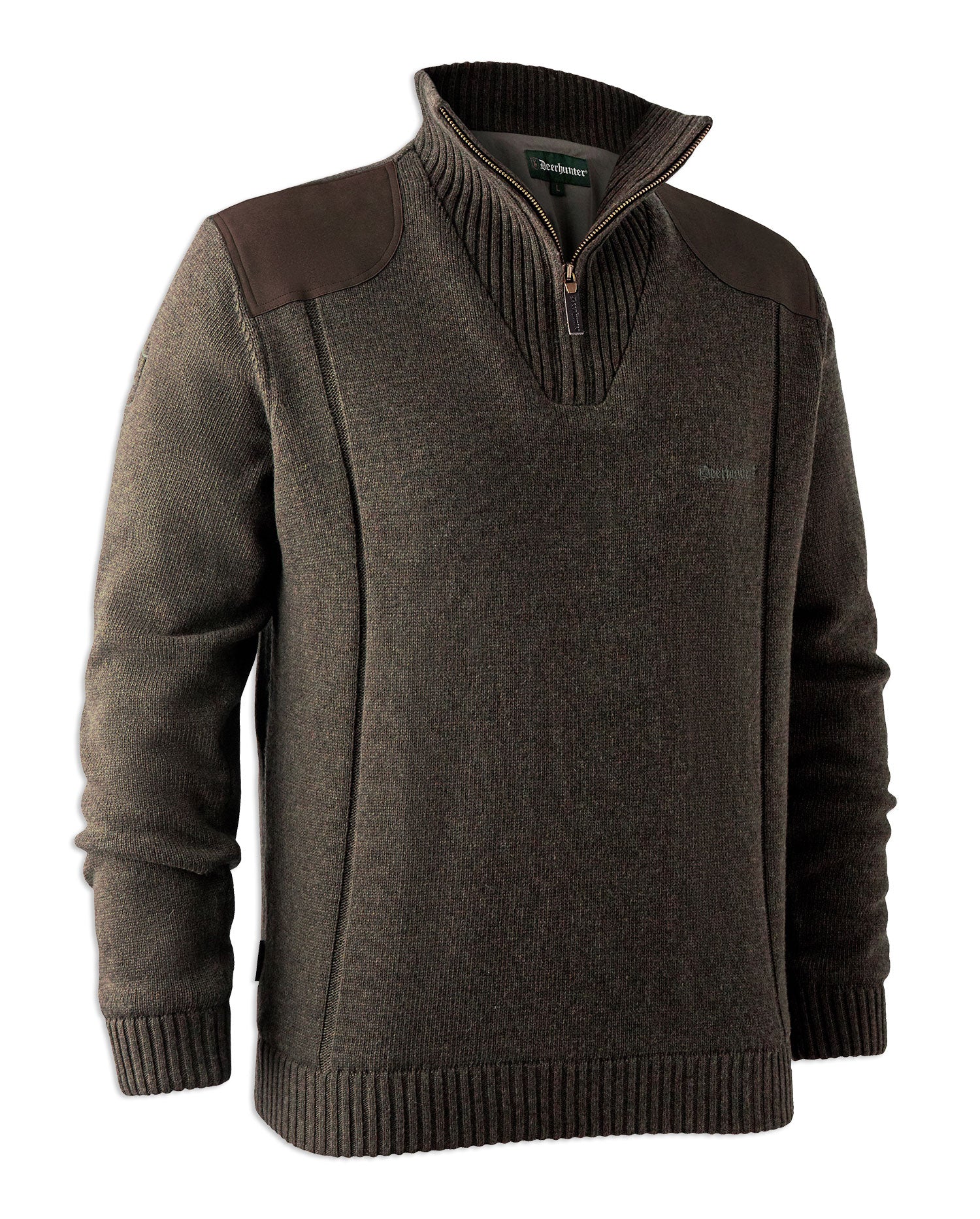 dARK eLM Deerhunter Carlisle Knit with Stormliner Zip Neck Sweater 