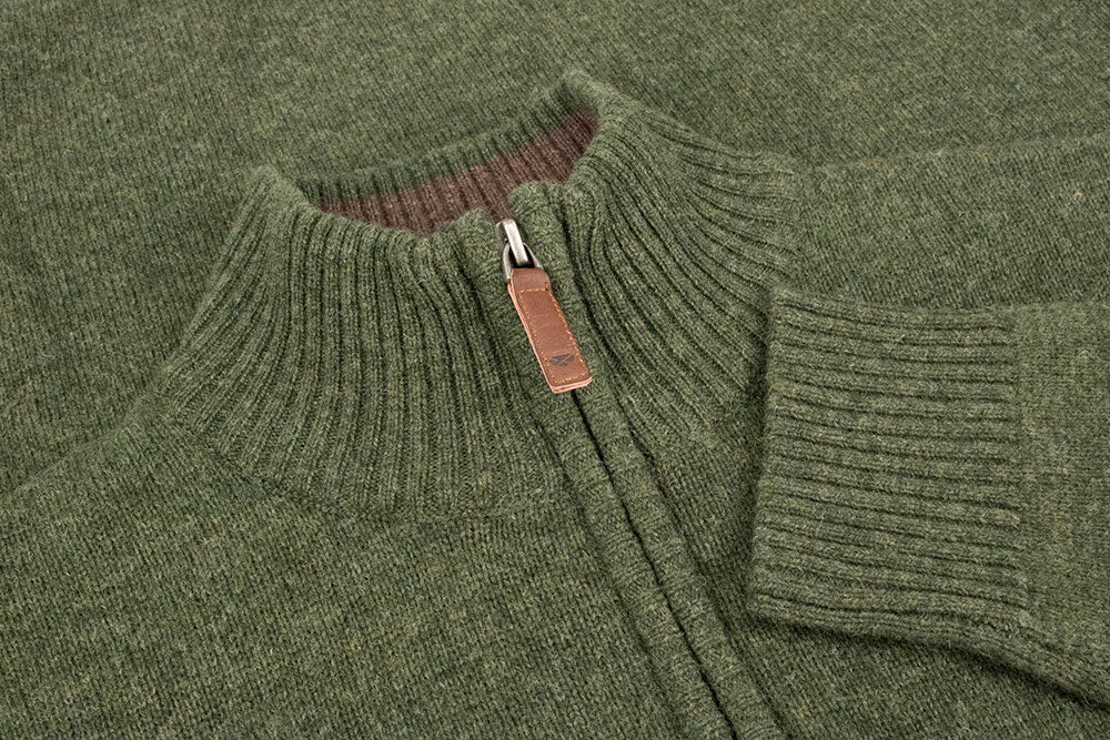 Thyme Hoggs of Fife Lothian Zip Neck Pullover 