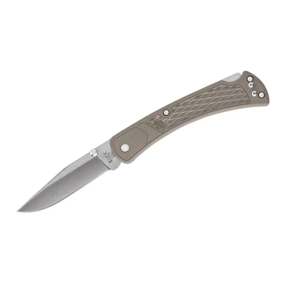 Buck Folding Hunter Slim Knife Tan