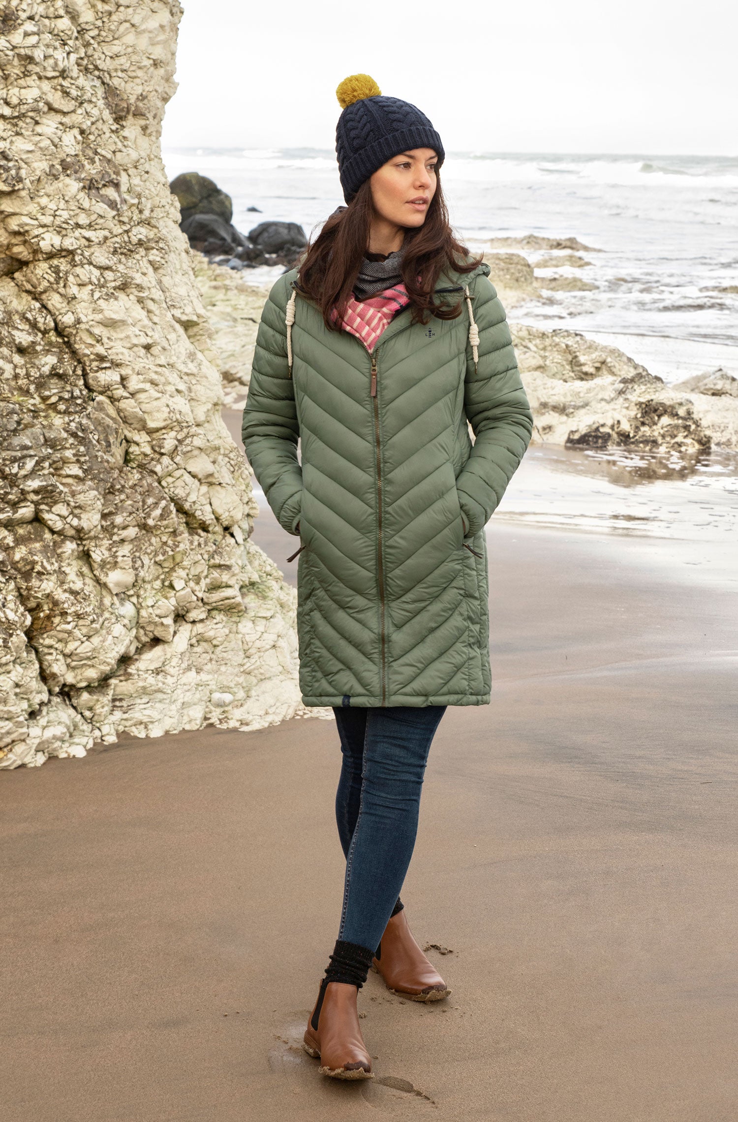 Laurel Ladies Quilted Synthetic Down Duvet Coat by Lighthouse