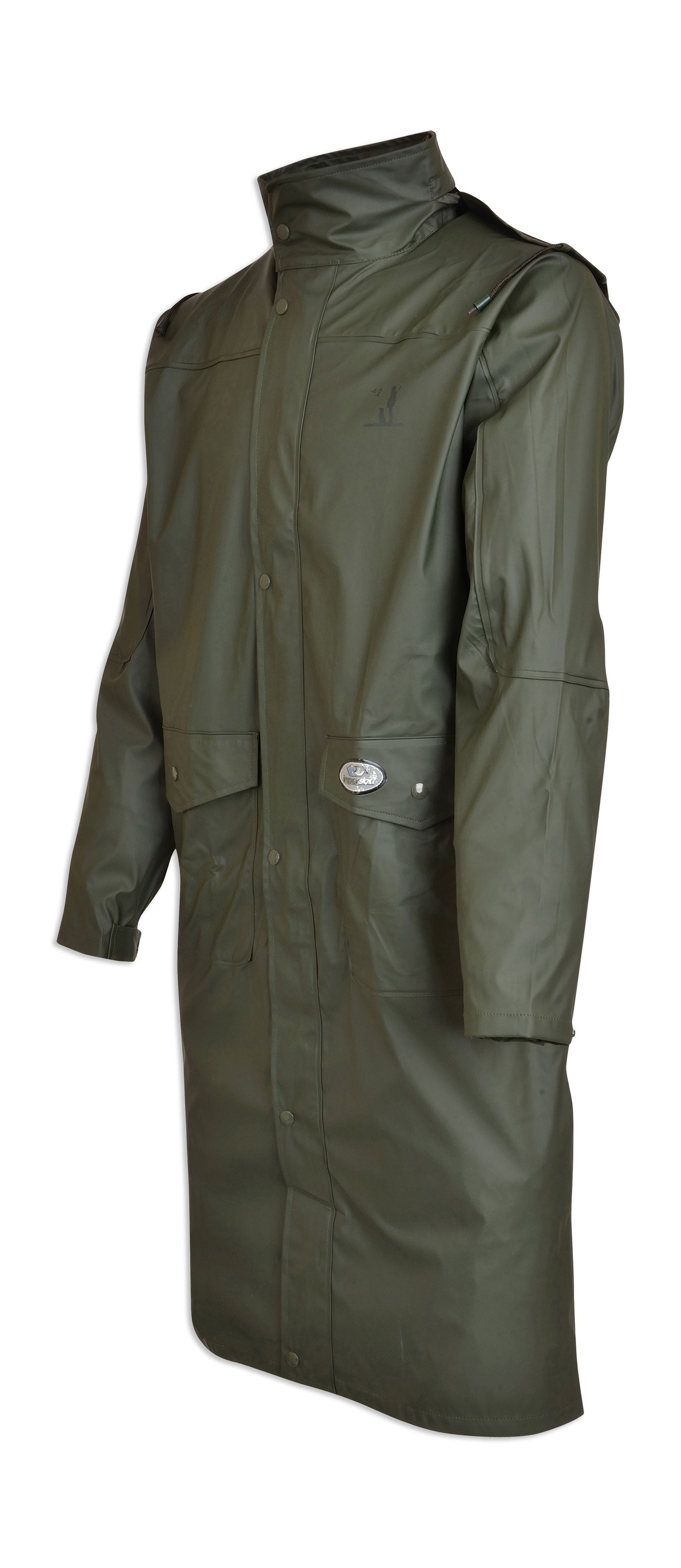 KHAKI Percussion Impersoft Long Waterproof Coat