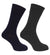 Hoggs of Fife Merino Brogue Country Socks | Twin Pack - Hollands Country Clothing #colour_navy-grey