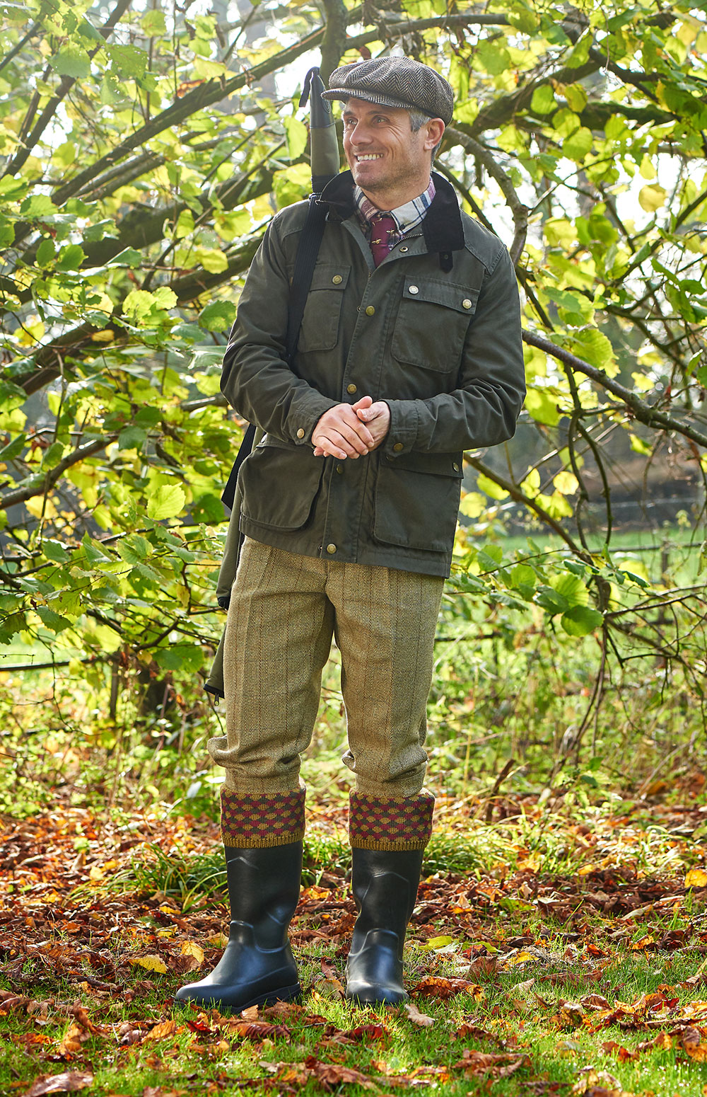 Shooting socks HJ Hall Hadleigh Merino Shooting Sock | Harlequin Top 