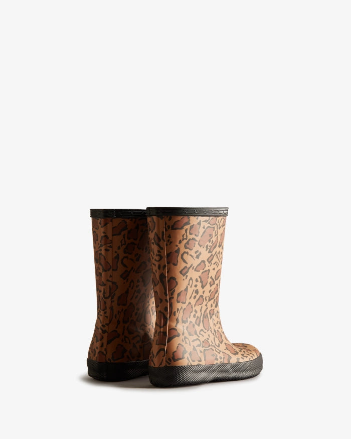 Hunter Kids First Leopard Print Wellington Boots