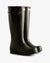 Hunter Mens Tall Side Adjustable Wellington Boots in Olive #colour_dark-olive
