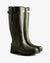 Hunter Mens Balmoral Neoprene Adjustable Wellington Boots in Dark Olive #colour_dark-olive