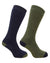Hoggs of Fife Country Long Socks | Twin Pack #colour_dark-green-dark-navy