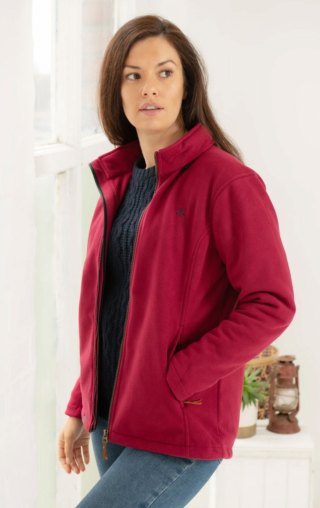 Lighthouse Ashby Waterproof Fleece in Berry 