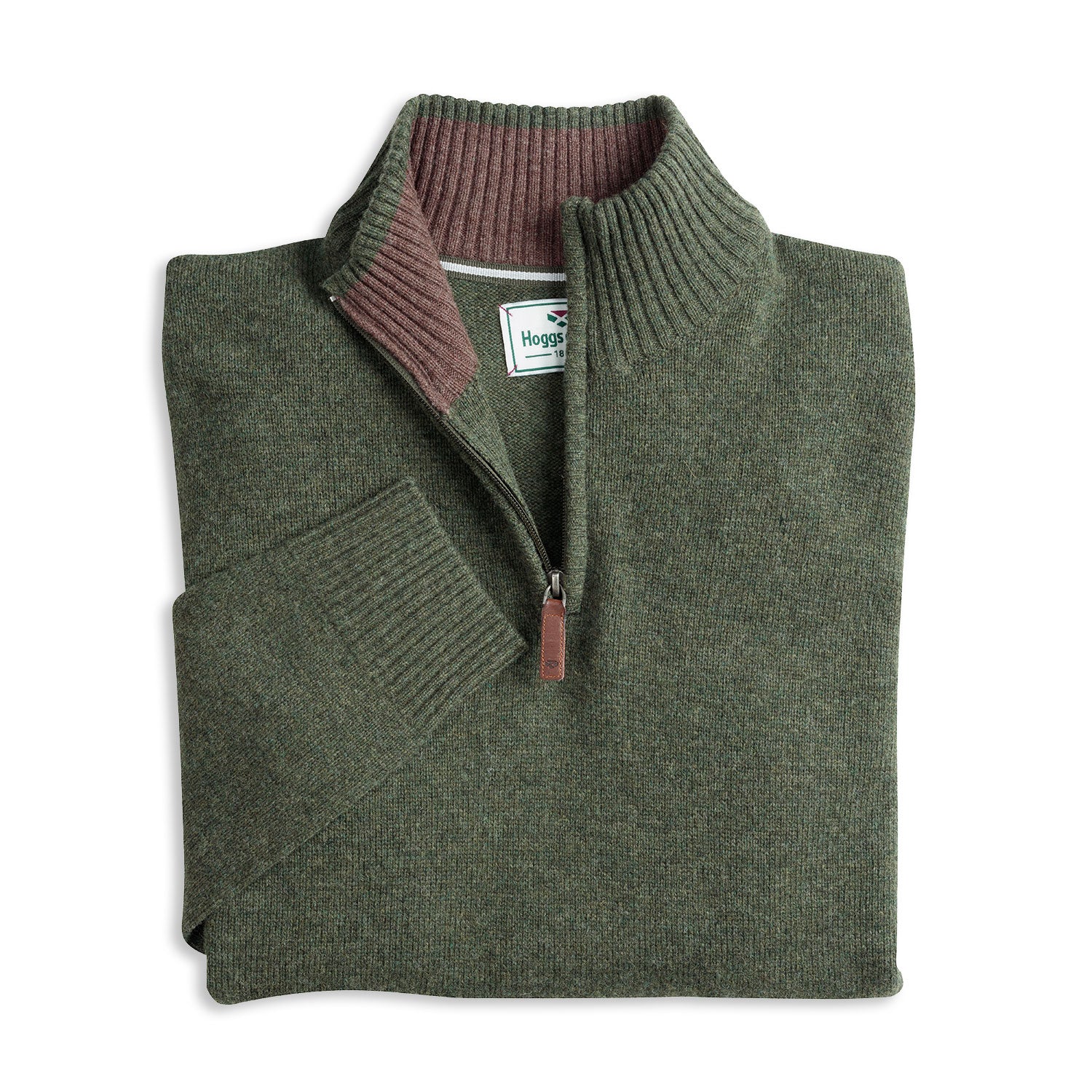 Thyme Hoggs of Fife Lothian Zip Neck Pullover 