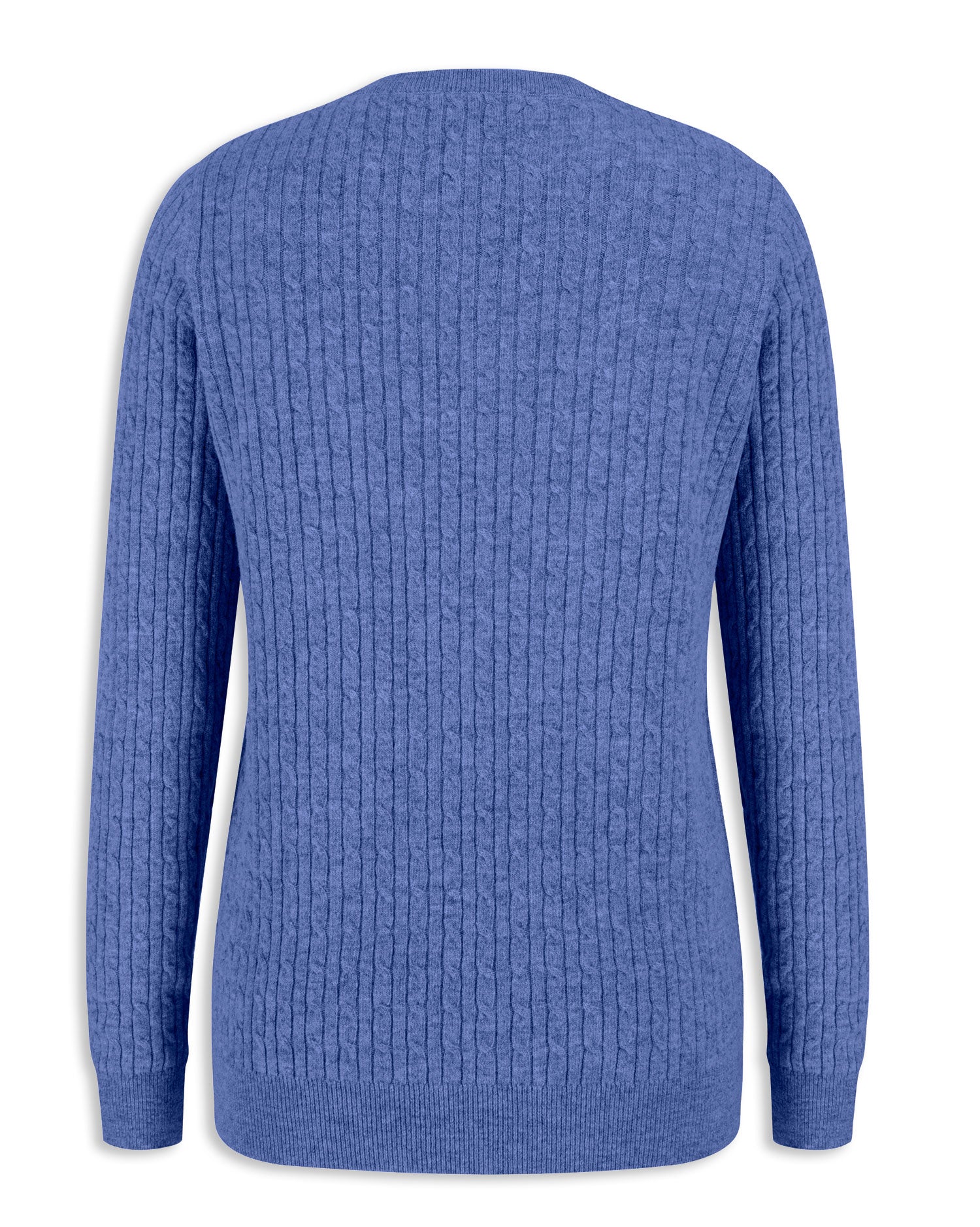 Violet Blue Hoggs Lambswool Vee Neck Pullover 